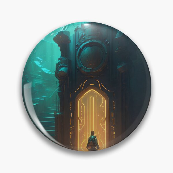 Item preview, The Futuristic Explorers: A Digital Painting of a City Fueled by Technology and Curiosity designed and sold by oanaunciuleanu.