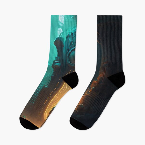 Item preview, The Futuristic Explorers: A Digital Painting of a City Fueled by Technology and Curiosity designed and sold by oanaunciuleanu.
