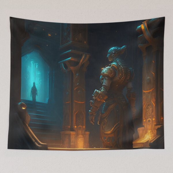 Item preview, The Futuristic Explorers: A Digital Painting of a City Fueled by Technology and Curiosity designed and sold by oanaunciuleanu.