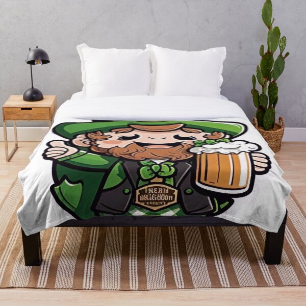 Item preview, Leprechaun with a beer glass in his hand designed and sold by knuppify.