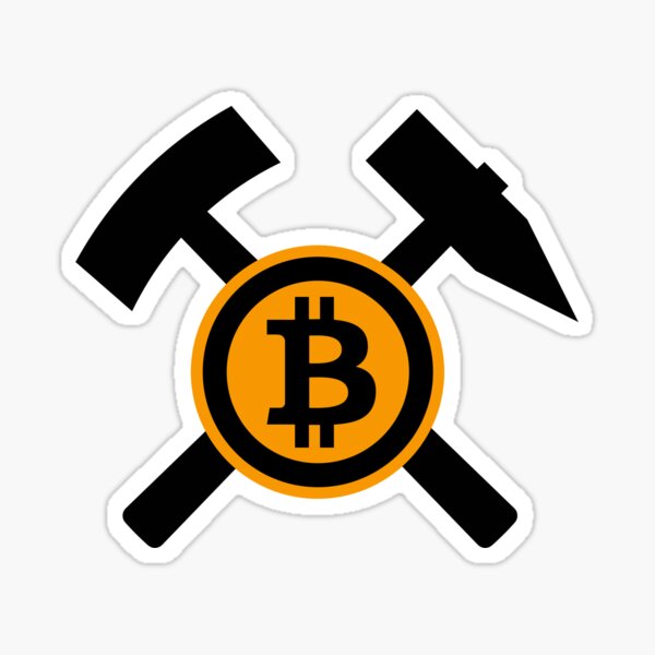Bitcoin Crypto Miner Sticker