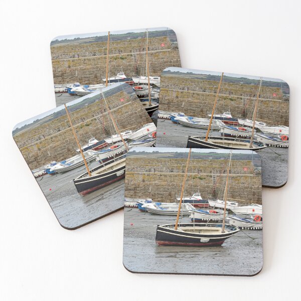 Item preview, Fishing boats in Padstow Harbour at low tide designed and sold by yackers1.