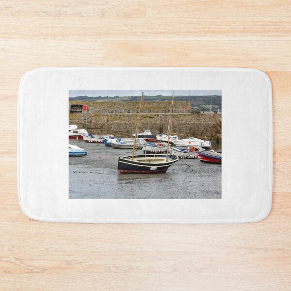 Item preview, Fishing boats in Padstow Harbour at low tide designed and sold by yackers1.