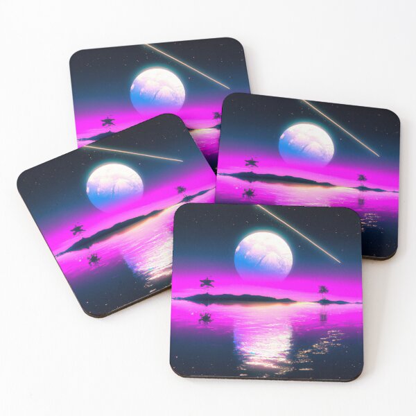 Item preview, Modern art, moon and shooting star designed and sold by CreatTInfinity.