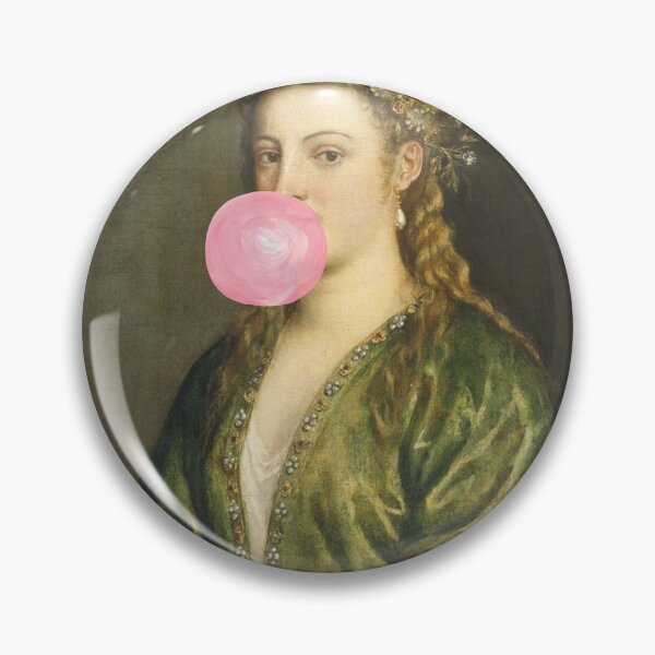Item preview, Portrait of a lady (with gum) designed and sold by CastlesClassics.