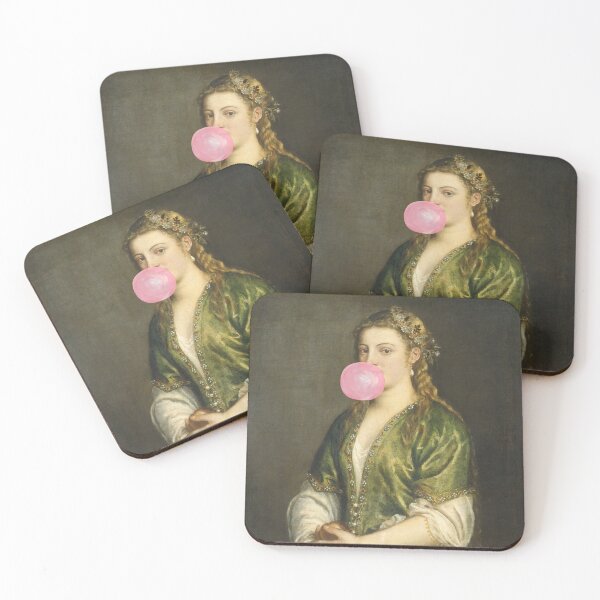Item preview, Portrait of a lady (with gum) designed and sold by CastlesClassics.