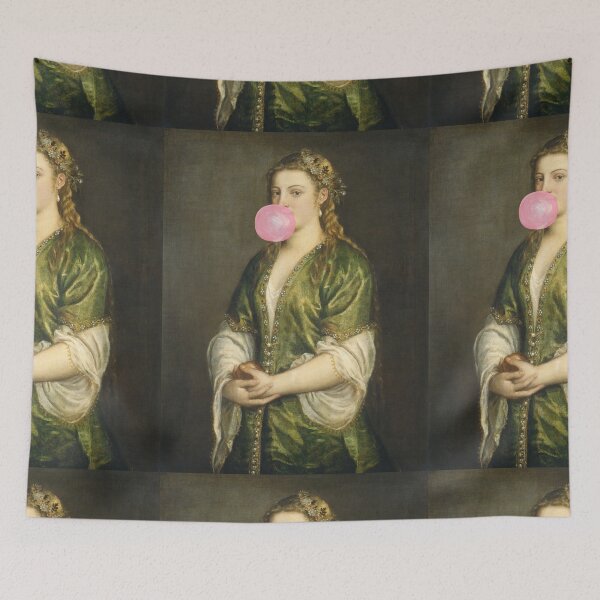 Item preview, Portrait of a lady (with gum) designed and sold by CastlesClassics.
