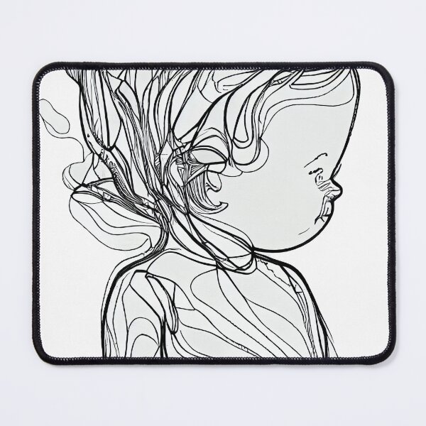 Item preview, Modern Line Art of a Child for Tshirt, Wall Decor, and Sticker designed and sold by DafGole.