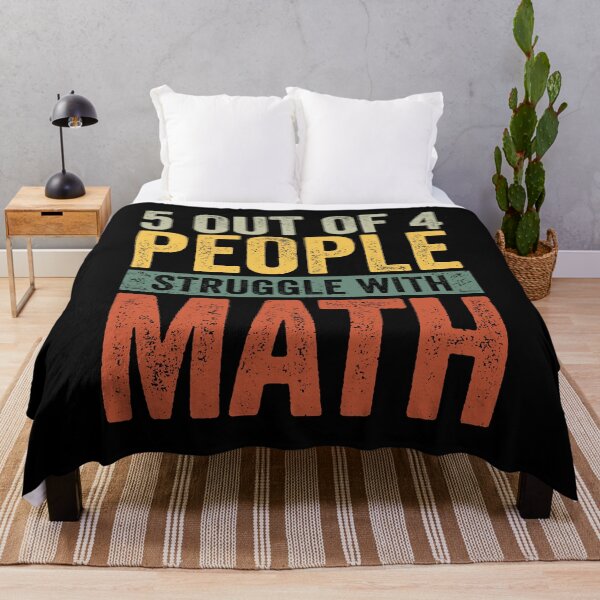 Item preview, 5 Out Of 4 People Struggle With Math Funny School Teacher designed and sold by cimibaka25.