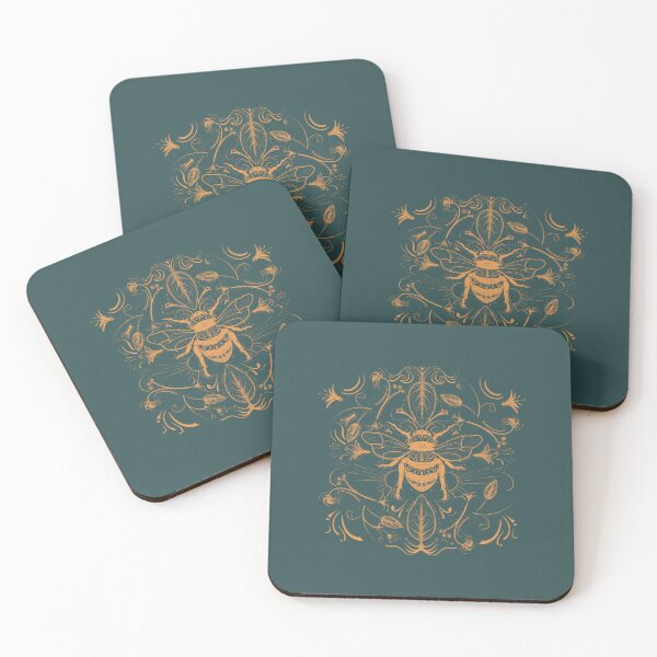Item preview, Bumblebee illustration with green background  designed and sold by AYA ..