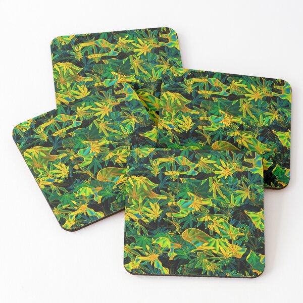 Item preview, Colorful Marijuana Leaf Smoke Print AB designed and sold by WildArtDesigns.