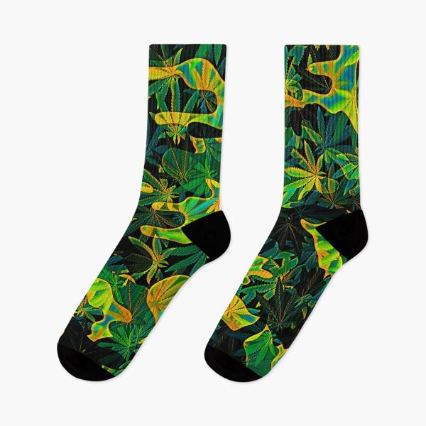 Item preview, Colorful Marijuana Leaf Smoke Print AB designed and sold by WildArtDesigns.