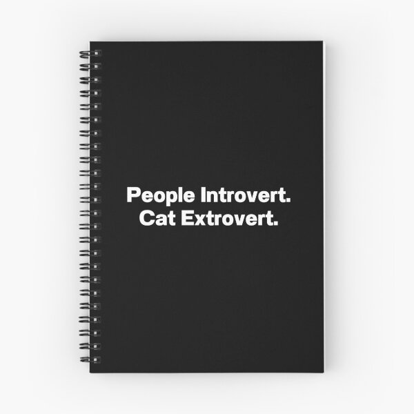 Item preview, People Introvert Cat Extrovert designed and sold by IntrovertWorld.