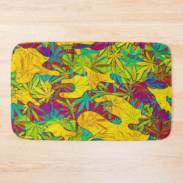 Item preview, Colorful Marijuana Leaf Smoke Print AC designed and sold by WildArtDesigns.