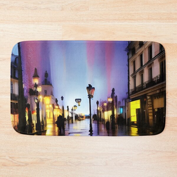 Item preview, An evening walk on a rainy day in the streets of Paris designed and sold by sadconfusedmoon.