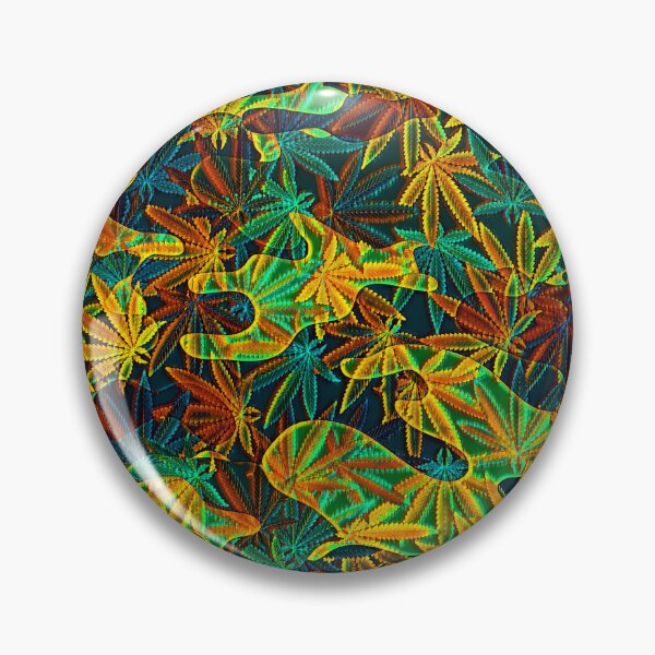 Item preview, Colorful Marijuana Leaf Smoke Print AD designed and sold by WildArtDesigns.