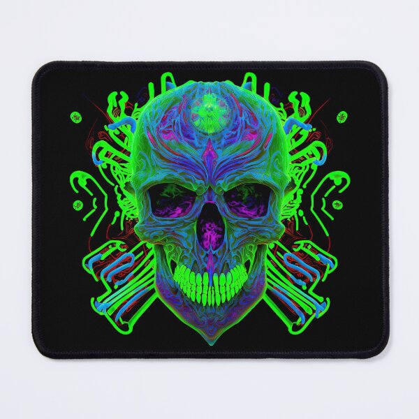 Item preview, Neon glowing skull designed and sold by folskullyz.
