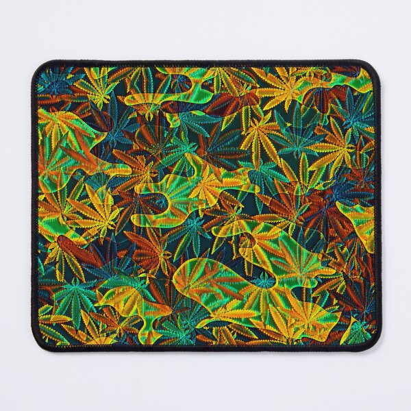 Item preview, Colorful Marijuana Leaf Smoke Print AD designed and sold by WildArtDesigns.
