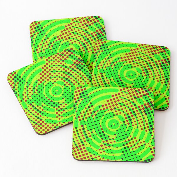 Item preview, Spiral and dots - green version designed and sold by Katarina Spiralo.