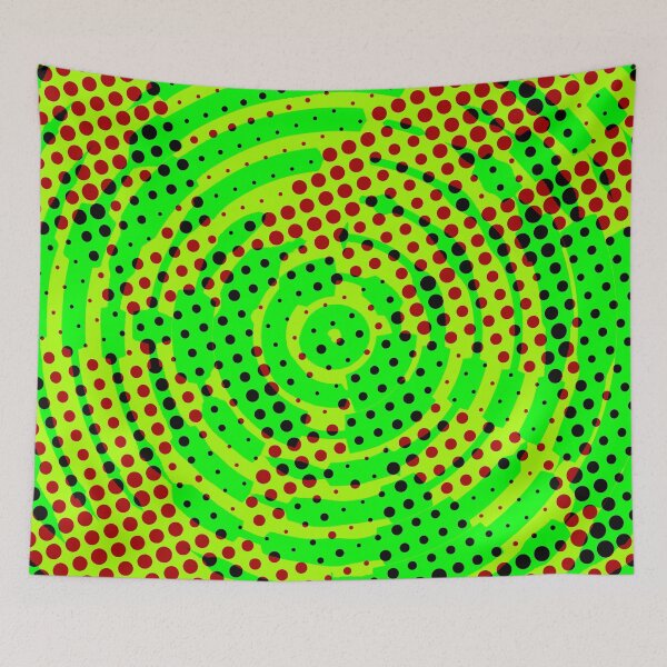 Item preview, Spiral and dots - green version designed and sold by Katarina Spiralo.