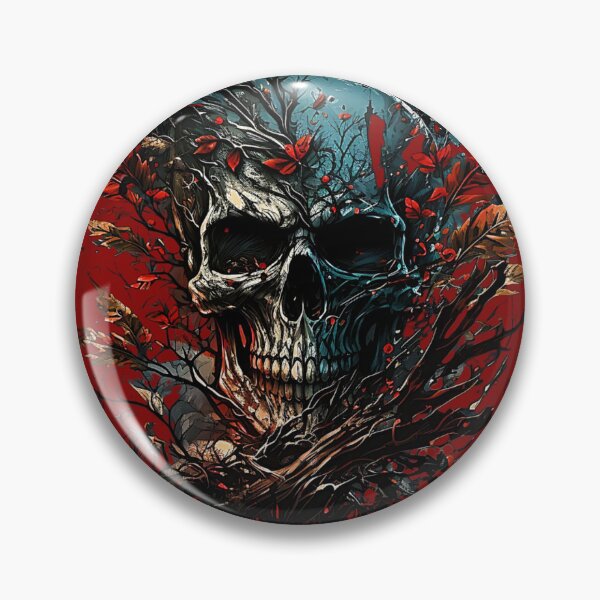 Item preview, Skull in the leaves designed and sold by bobbobroberts.