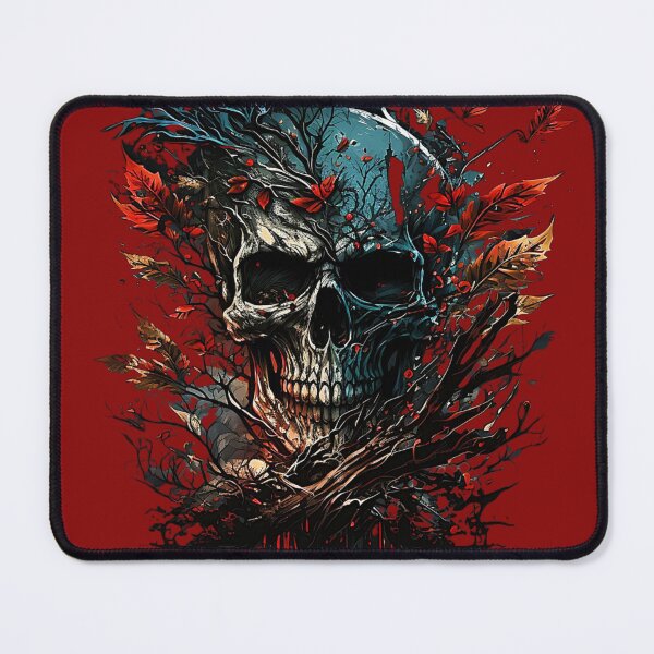 Item preview, Skull in the leaves designed and sold by bobbobroberts.