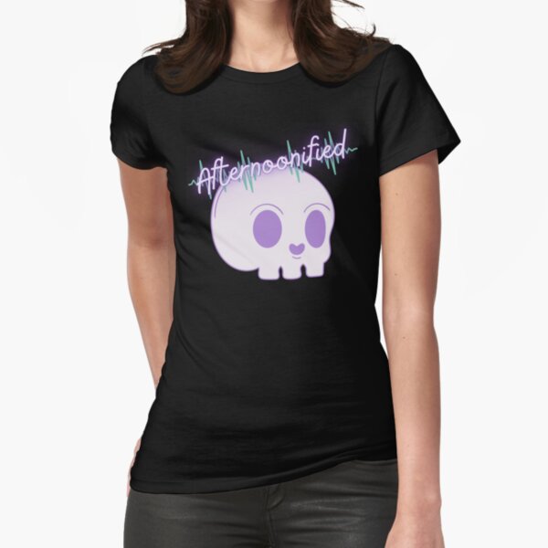 Afternoonified Skull Logo Fitted T-Shirt