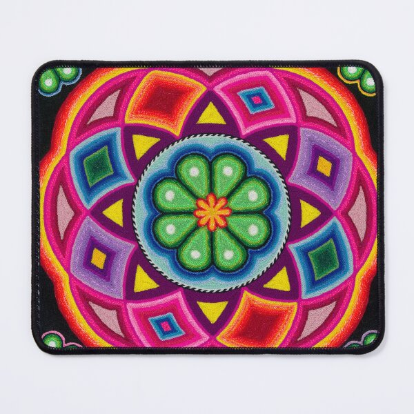 Item preview, Mandala with hikuri huichol cactus designed and sold by aramara-huichol.