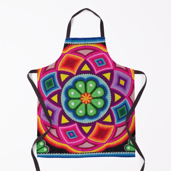 Item preview, Mandala with hikuri huichol cactus designed and sold by aramara-huichol.