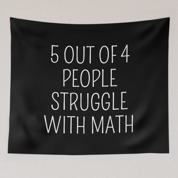 Item preview, 5 Out Of 4 People Struggle With Math Funny School Teacher designed and sold by cimibaka25.