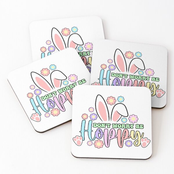 Item preview, Dont worry be hoppy Easter bunny Cute design Rainbow colors designed and sold by Ralu04.