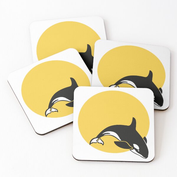 Item preview, orcas with sun in the background designed and sold by AtergK.