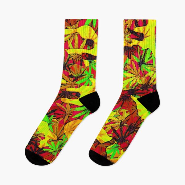 Item preview, Colorful Marijuana Leaf Smoke Print AF designed and sold by WildArtDesigns.