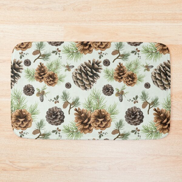 Item preview, Botanical Earthy Pinecone Pattern designed and sold by SiYDesigns.