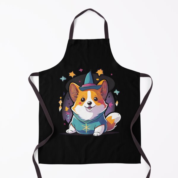Item preview, Corgi Dog Wizard Witch Kawaii designed and sold by Leonardo Palumbo.