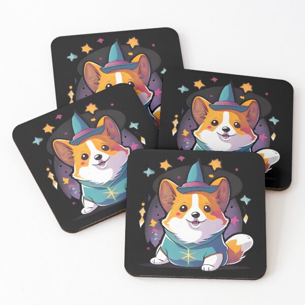 Item preview, Corgi Dog Wizard Witch Kawaii designed and sold by Leonardo Palumbo.