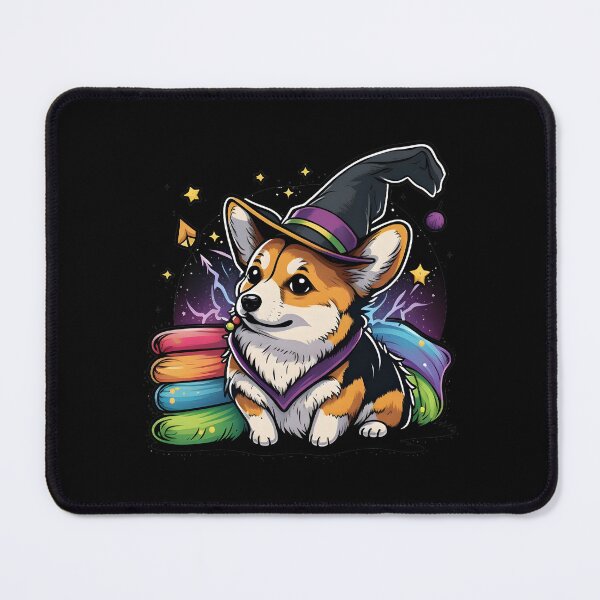 Item preview, Corgi Dog Wizard Witch Kawaii designed and sold by Leonardo Palumbo.