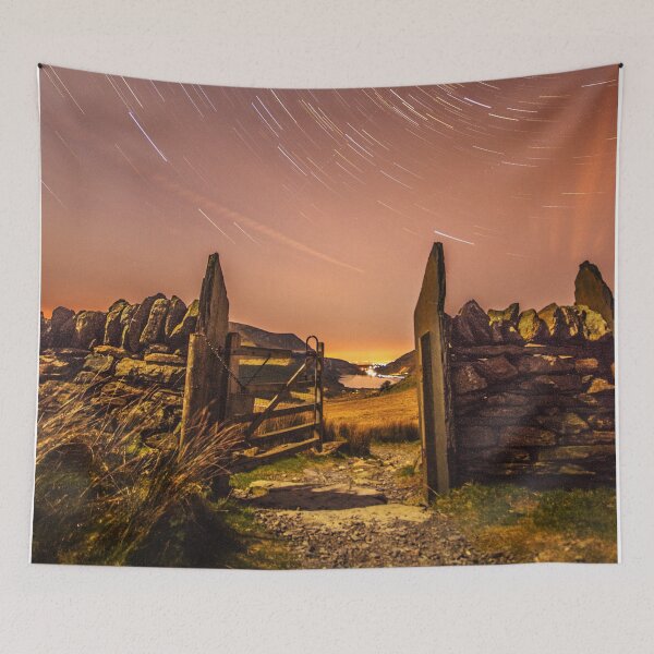 Item preview, Star Trails Over Cwellyn Lake Through The Gate Up Snowdon designed and sold by LluniauDafyddEm.