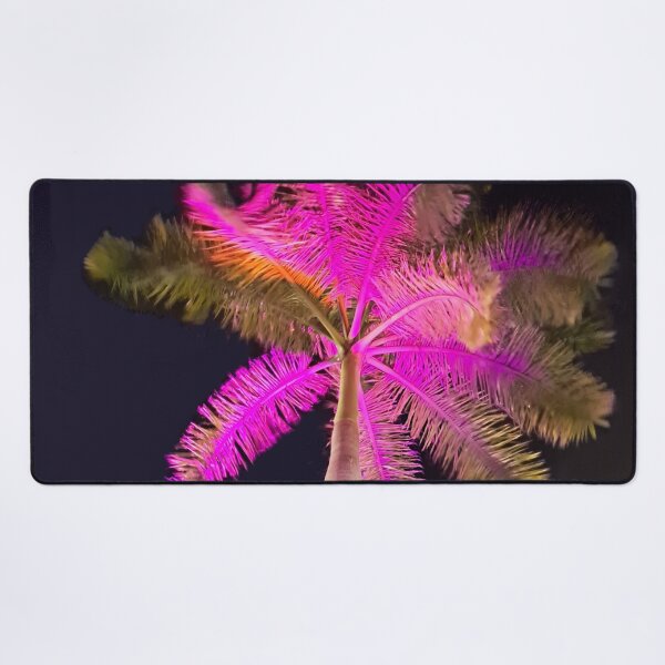 Item preview, Pink Paradise: A Majestic Palm Tree Illuminated in a Vibrant Shade of Pink designed and sold by PhotografeeMrsB.
