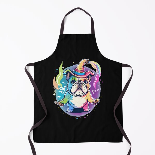 Item preview, Bulldog Dog Wizard Witch Kawaii designed and sold by Leonardo Palumbo.