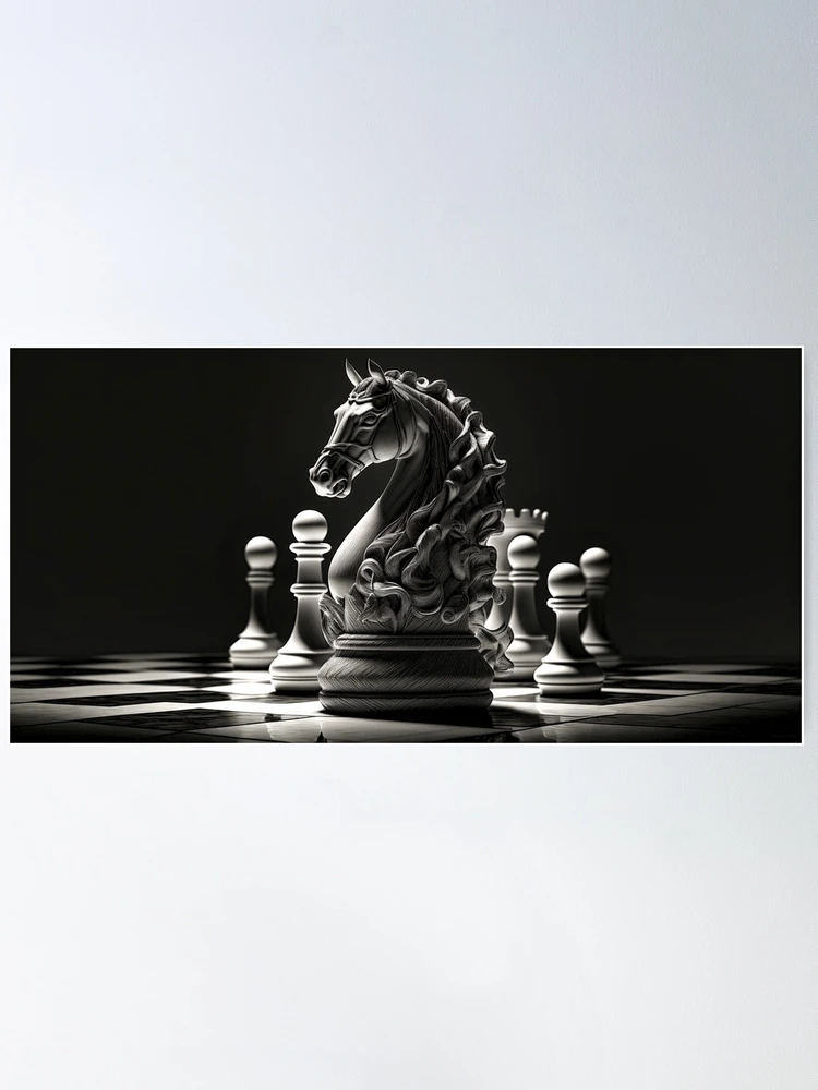 Knight Chess Pieces Poster by Ktsdesign - Fine Art America