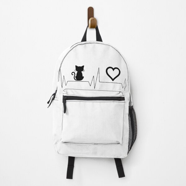 Item preview, diagram of heart pulse cat and heart designed and sold by Galena Georgieva.