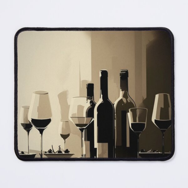 Item preview, Restaurant Wine Bottle Wine Glasses  designed and sold by SOMM DIGI ART .