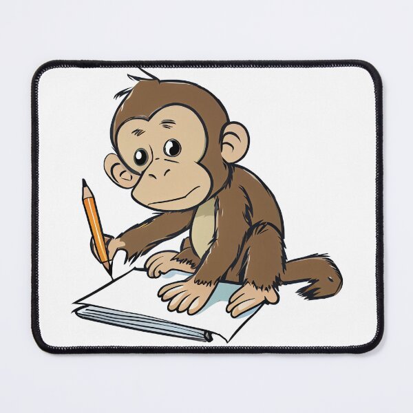 Item preview, monkey is drawing designed and sold by alnamla.