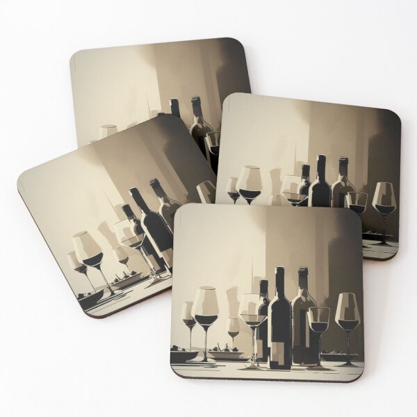 Item preview, Restaurant Wine Bottle Wine Glasses  designed and sold by SOMM DIGI ART .