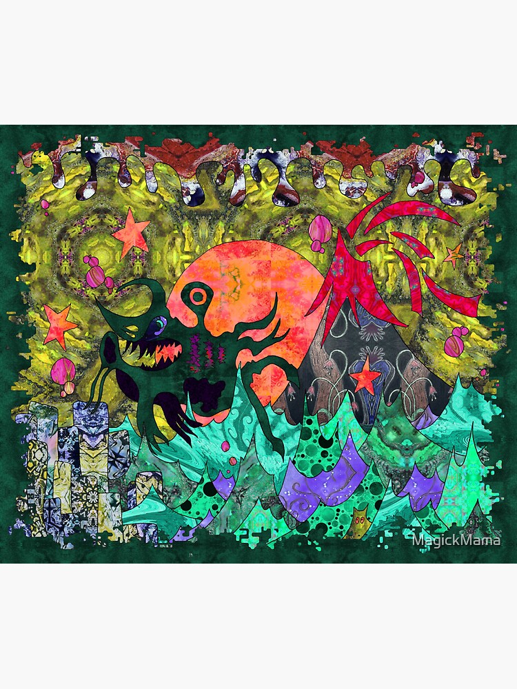 Thumbnail 3 of 3, Sticker, Jerry's Creature Feature designed and sold by MagickMama.