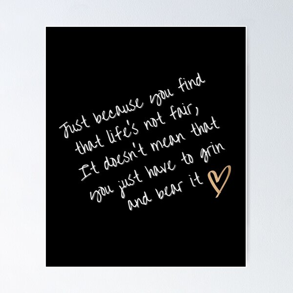 Item preview, Matilda Just Because You Find That Life's Not Fair designed and sold by ArtfulDodger9.