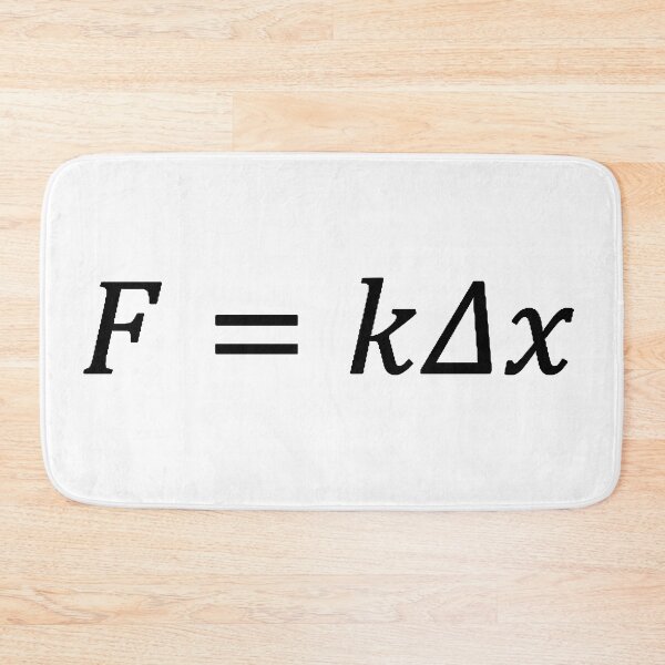 Item preview, hooke's law for linear deformation, classical mechanics and physics designed and sold by NoetherSym.