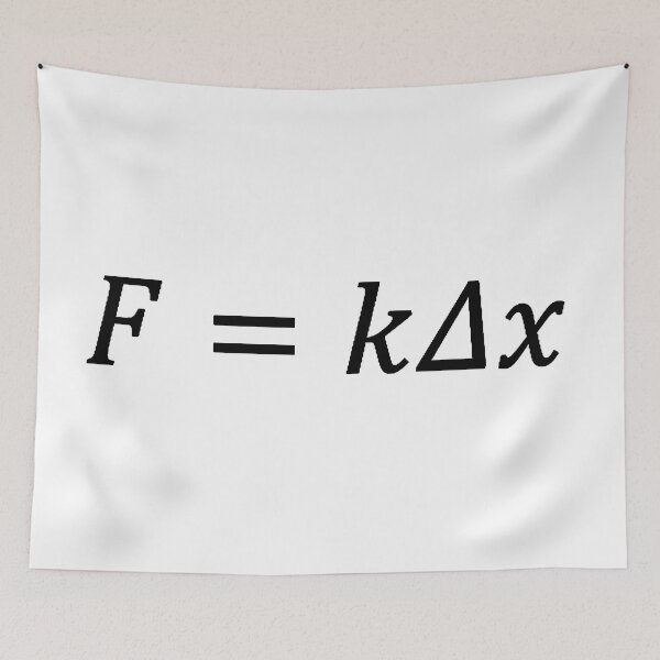 Item preview, hooke's law for linear deformation, classical mechanics and physics designed and sold by NoetherSym.
