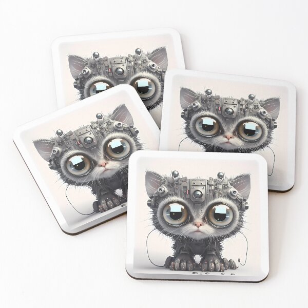 Item preview, Funny robot cat designed and sold by SMILE88.
